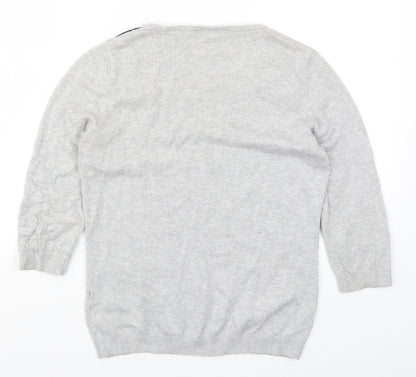 Womens UK Size 8 BHS Grey Pullover Jumper