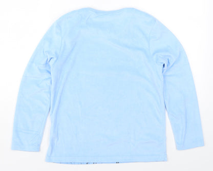 Primark Girls Blue Solid  Top Pyjama Top Size 9-10 Years  - Elsa Frozen