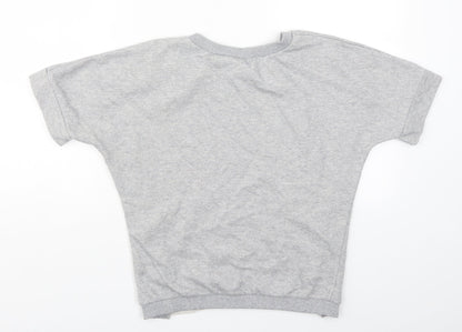 Evie Womens Grey   Pullover Sweatshirt Size 10