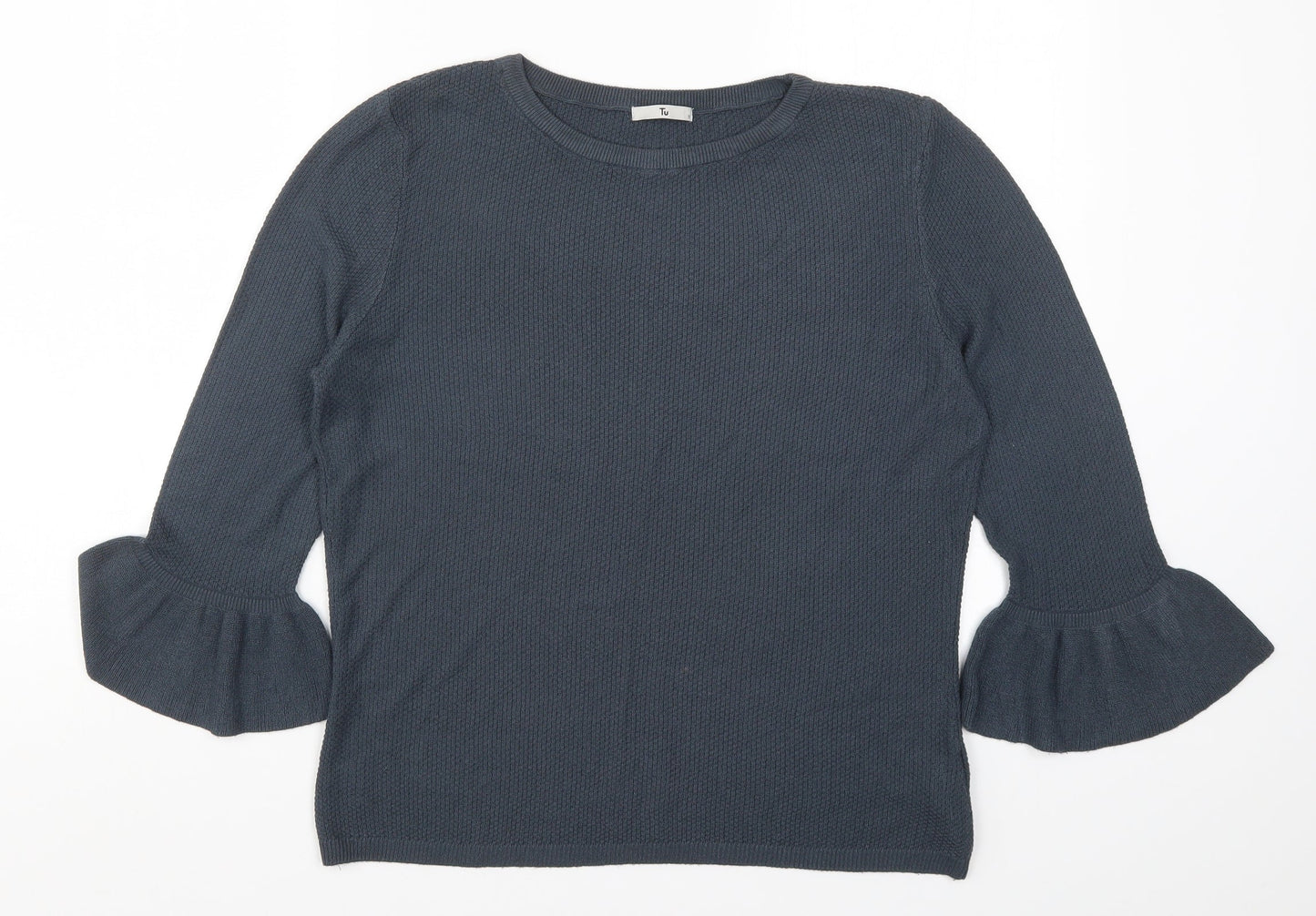 Womens UK Size 12 TU Blue Basic T-Shirt