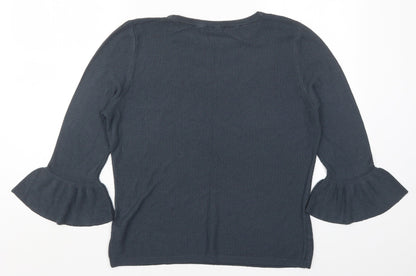 Womens UK Size 12 TU Blue Basic T-Shirt