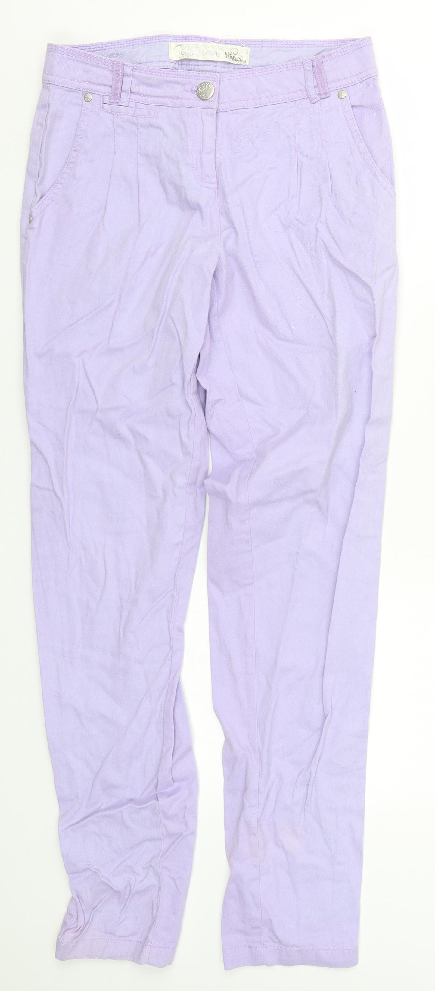 New Look Womens Purple   Trousers  Size 8 L30 in