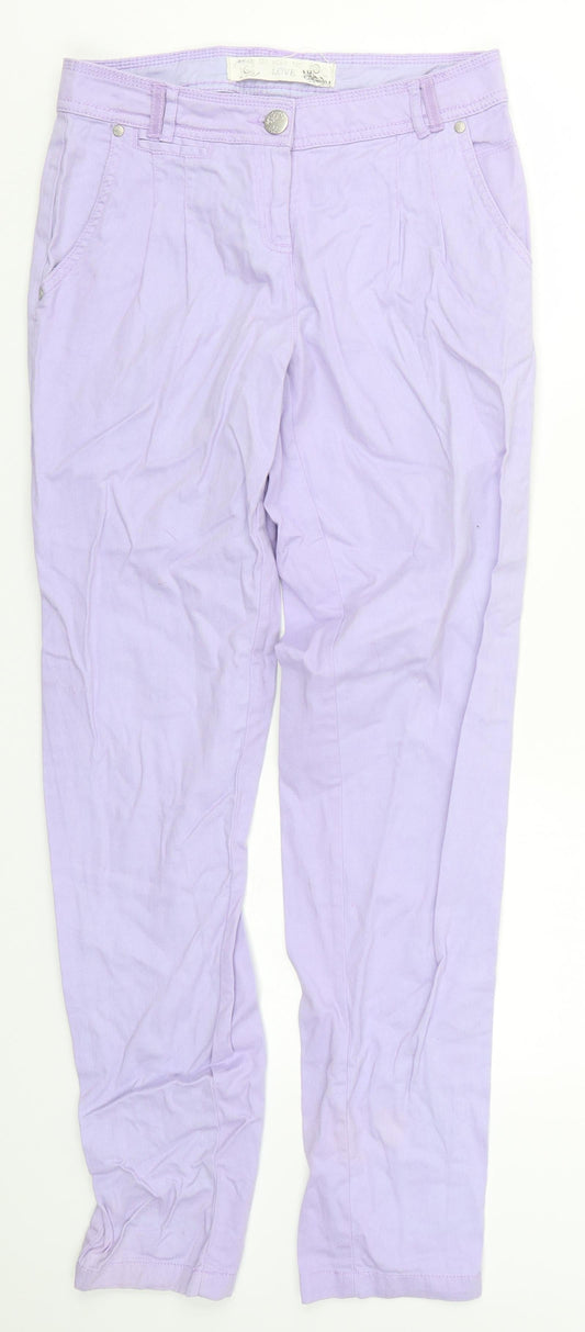 New Look Womens Purple   Trousers  Size 8 L30 in