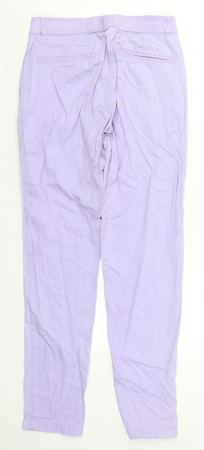 New Look Womens Purple   Trousers  Size 8 L30 in