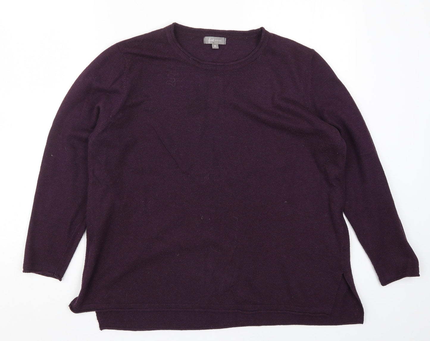 Womens UK Size XL First Avenue Purple Pullover Jumper