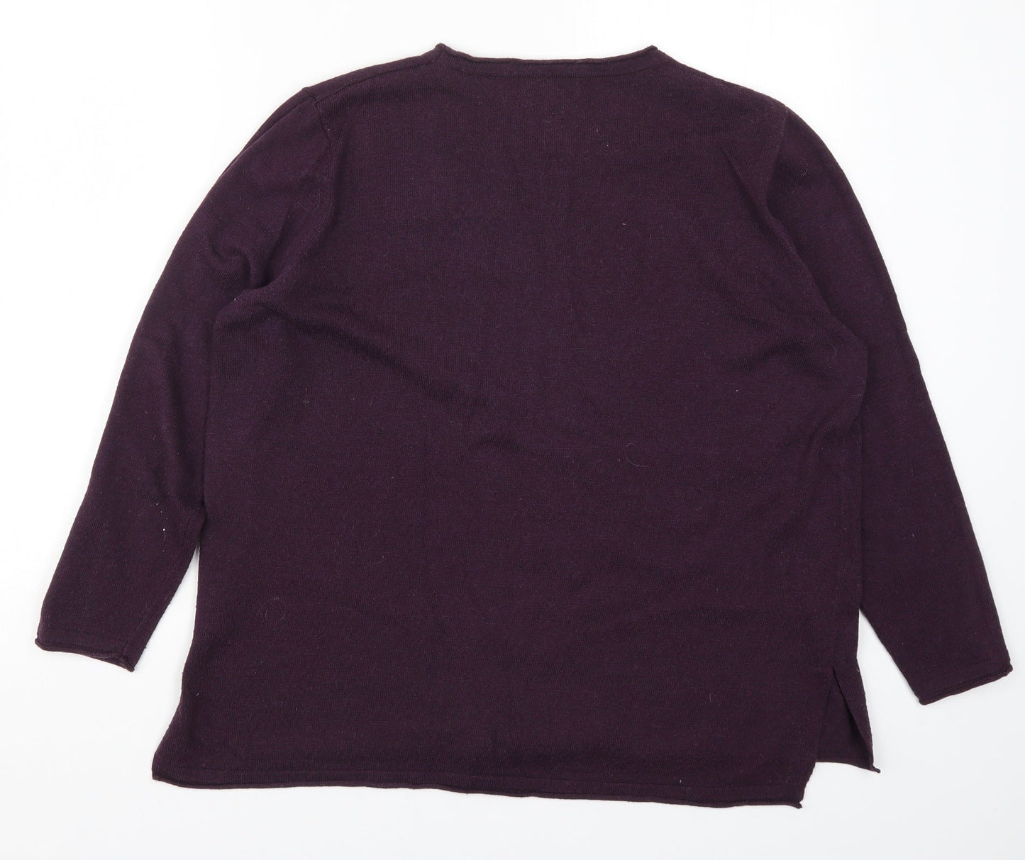 Womens UK Size XL First Avenue Purple Pullover Jumper