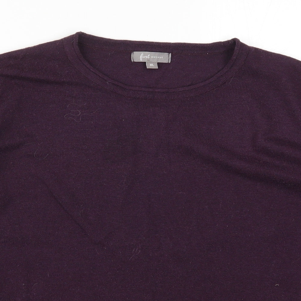 Womens UK Size XL First Avenue Purple Pullover Jumper