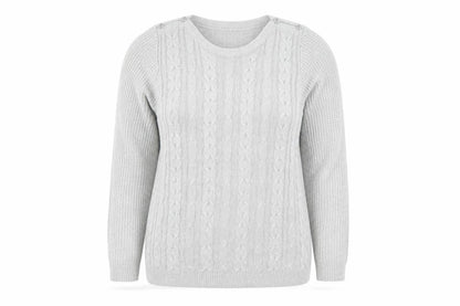 Womens UK Size 14 Isle Grey Pullover Jumper