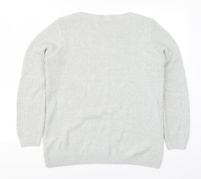 Womens UK Size 14 Isle Grey Pullover Jumper