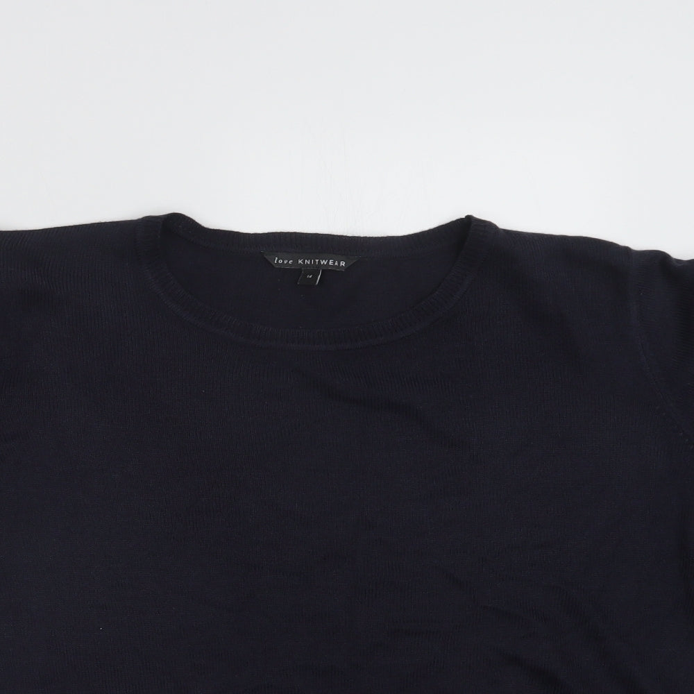 Womens UK Size 14 Bonmarché Blue Pullover Jumper