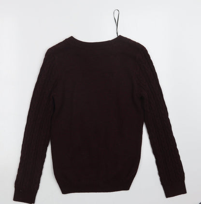 Womens UK Size XS H&M Purple Pullover Jumper