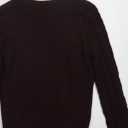 Womens UK Size XS H&M Purple Pullover Jumper