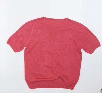 Womens UK Size 16 Marks and Spencer Pink Pullover Jumper