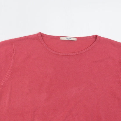 Womens UK Size 16 Marks and Spencer Pink Pullover Jumper