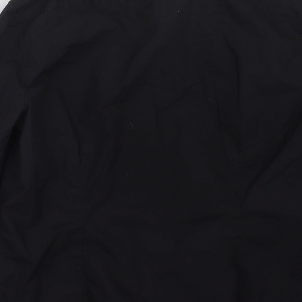 River Island Mens Black    Button-Up Size 16.5