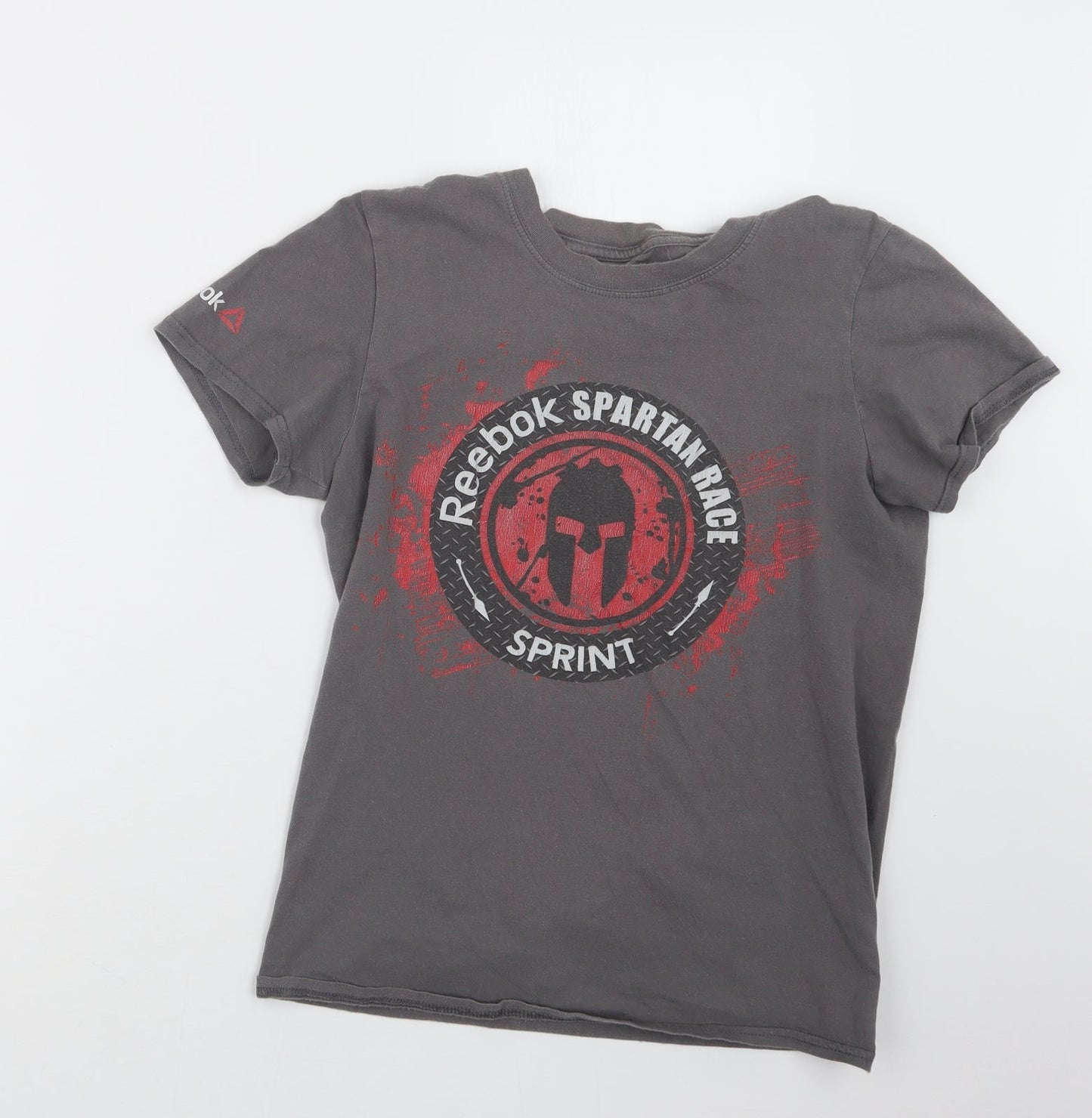 Spartan Mens Grey    T-Shirt Size S