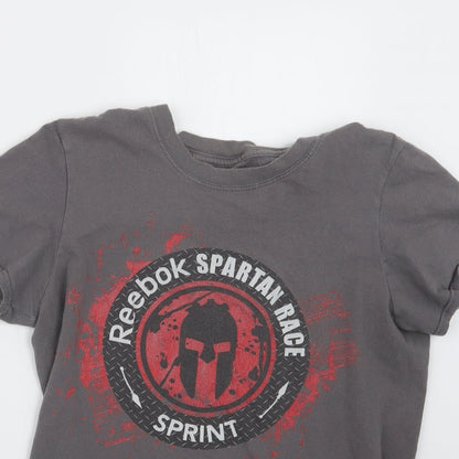 Spartan Mens Grey    T-Shirt Size S