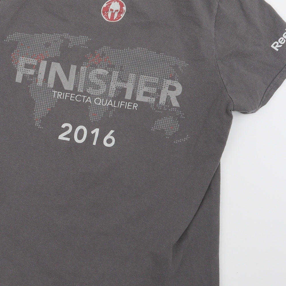 Spartan Mens Grey    T-Shirt Size S