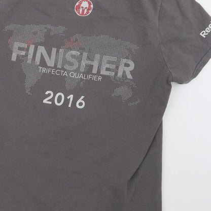 Spartan Mens Grey    T-Shirt Size S