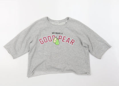 Bershka Womens Grey   Pullover Jumper Size S