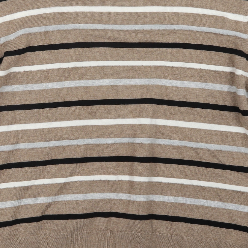 Womens UK Size XL CC Beige Pullover Jumper