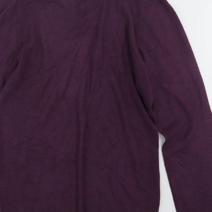 Marks and Spencer Mens Purple  Knit Pullover Jumper Size M