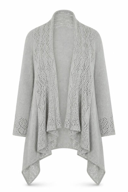 Womens UK Size S Soon Grey Cardigan Jumper