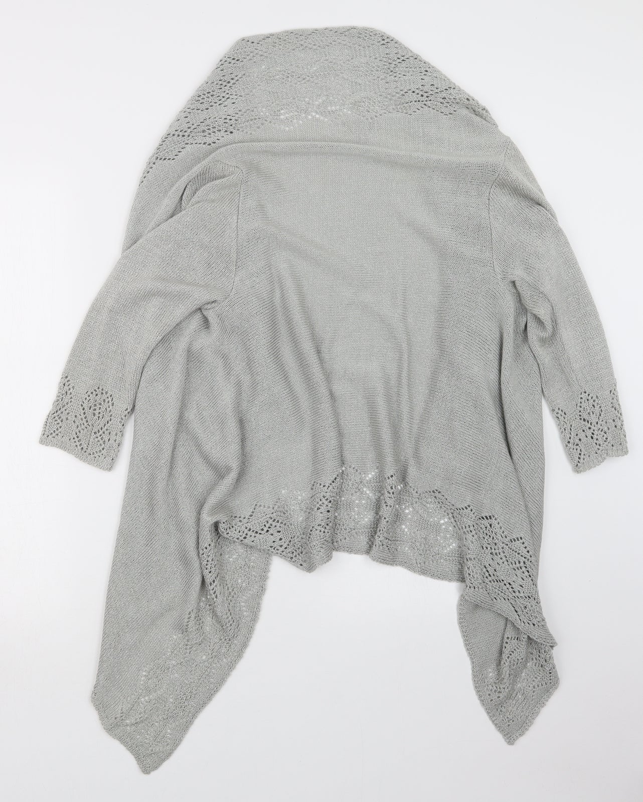 Womens UK Size S Soon Grey Cardigan Jumper