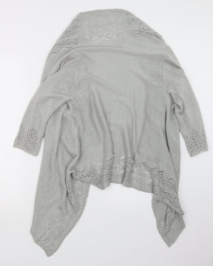 Womens UK Size S Soon Grey Cardigan Jumper