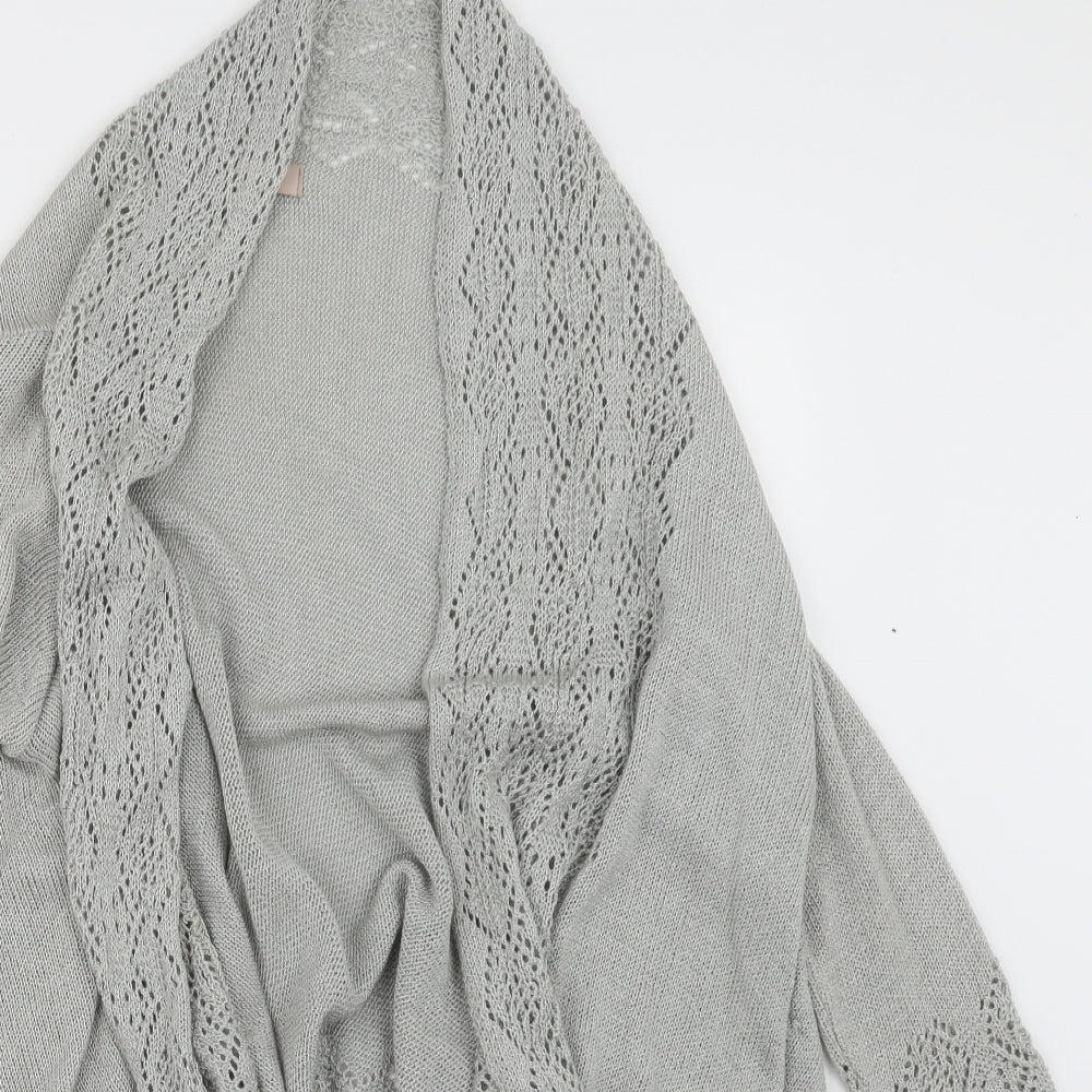 Womens UK Size S Soon Grey Cardigan Jumper