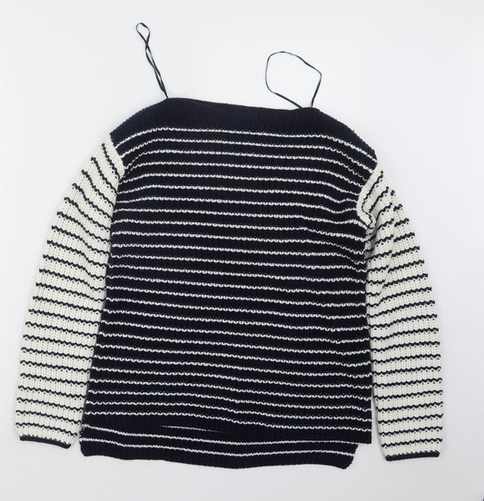 Womens UK Size S Marks and Spencer Blue Pullover Jumper
