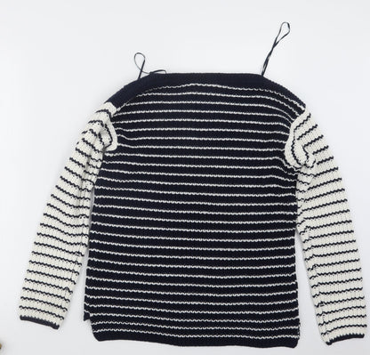 Womens UK Size S Marks and Spencer Blue Pullover Jumper
