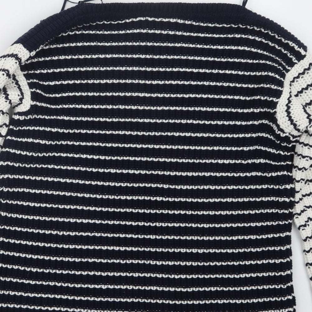 Womens UK Size S Marks and Spencer Blue Pullover Jumper