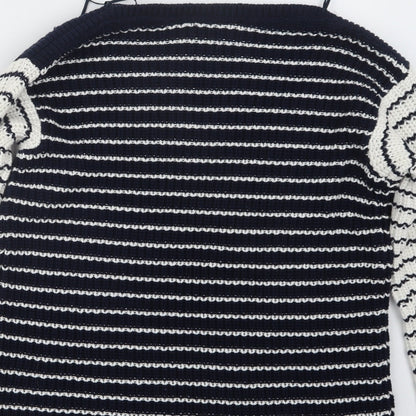 Womens UK Size S Marks and Spencer Blue Pullover Jumper