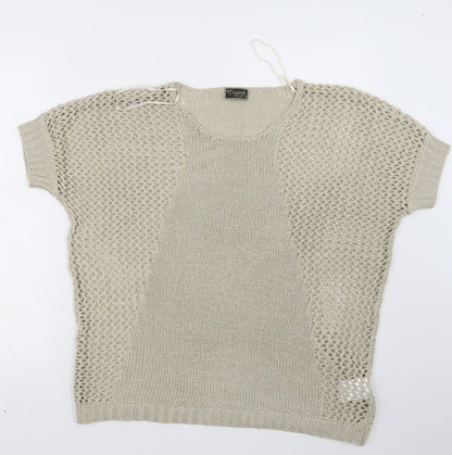 Womens UK Size M Originals Beige Pullover Jumper