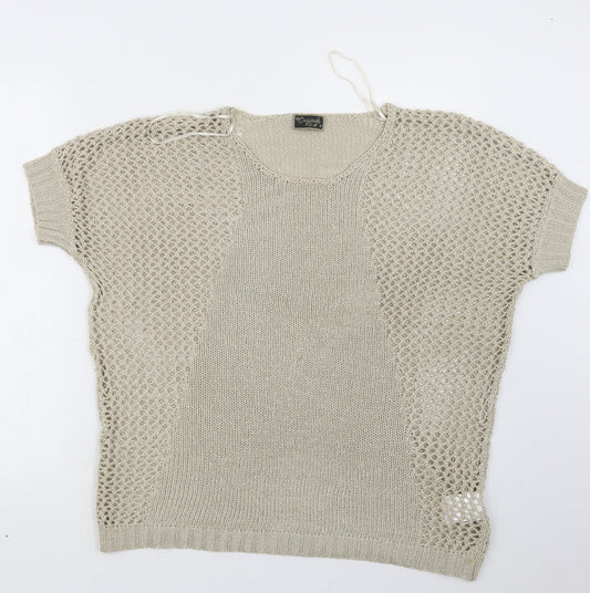 Womens UK Size M Originals Beige Pullover Jumper