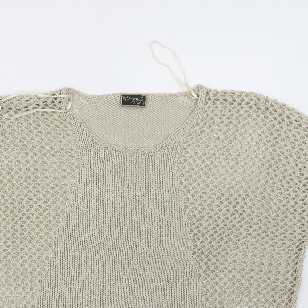 Womens UK Size M Originals Beige Pullover Jumper