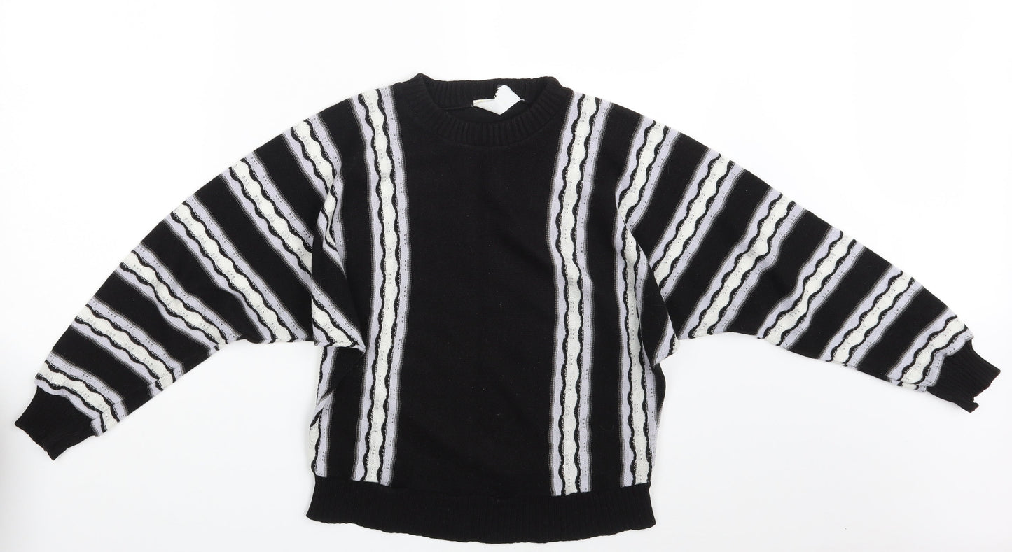 Womens UK Size 10 Preworn Black Pullover Jumper