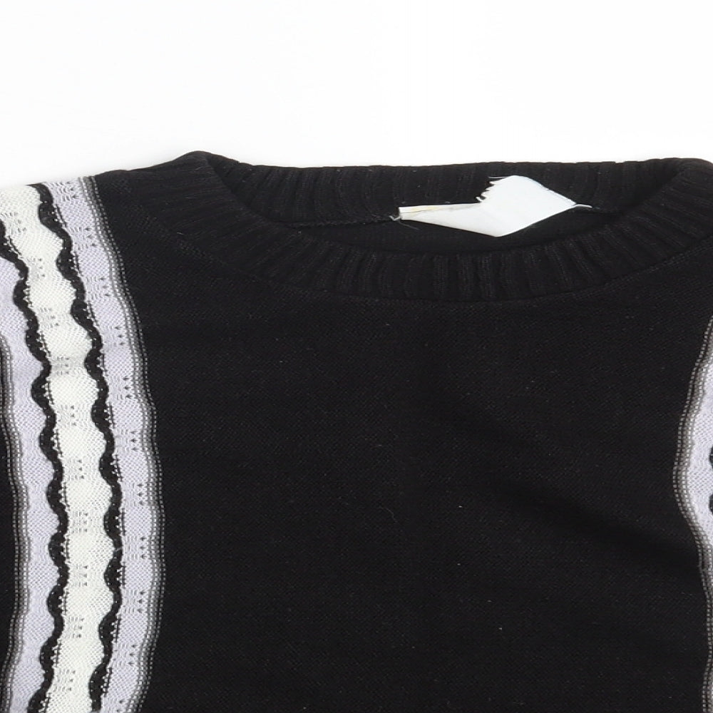 Womens UK Size 10 Preworn Black Pullover Jumper