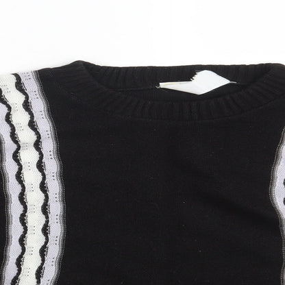 Womens UK Size 10 Preworn Black Pullover Jumper