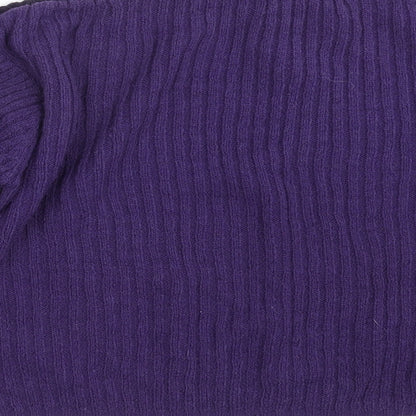 Classic Essentials Womens Purple Striped  Pullover Jumper One Size