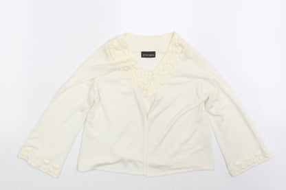 Womens UK Size 12 Principles Ivory Cardigan Jumper