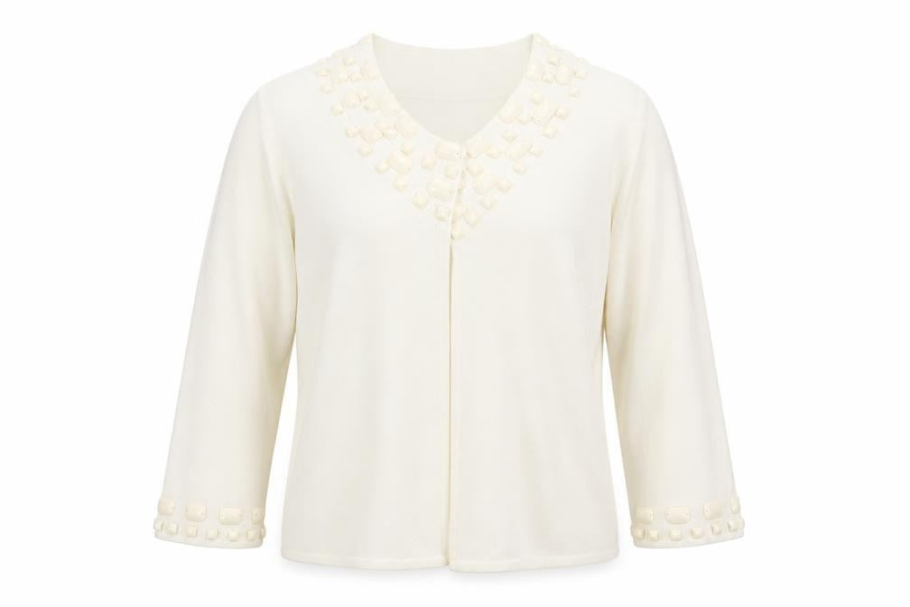 Womens UK Size 12 Principles Ivory Cardigan Jumper