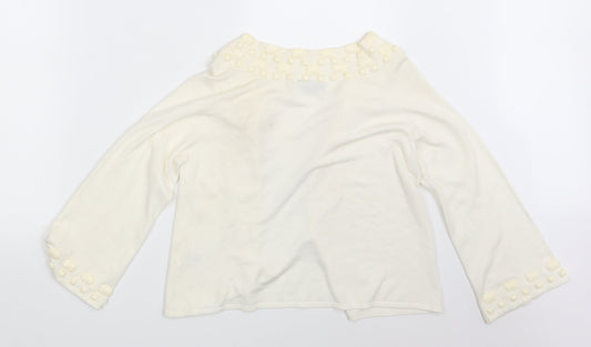 Womens UK Size 12 Principles Ivory Cardigan Jumper