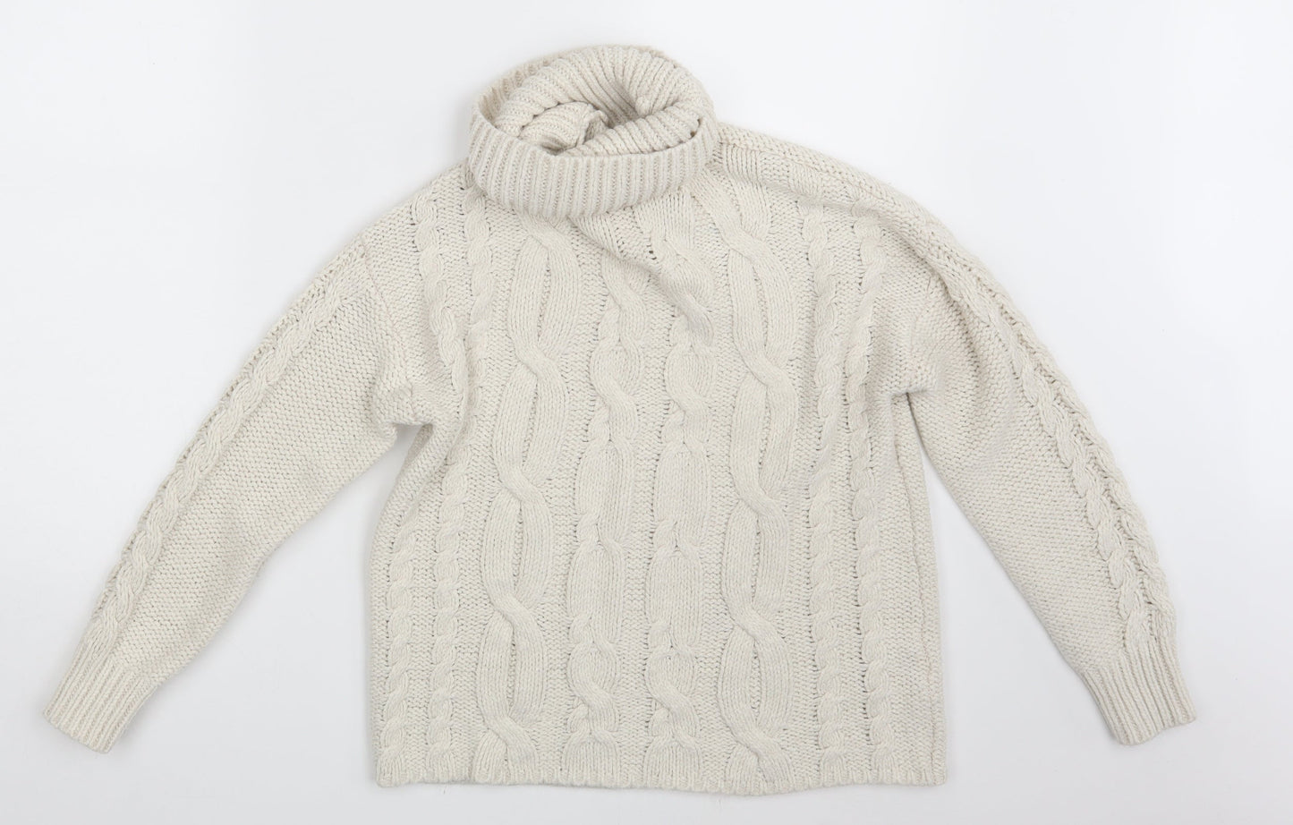 Primark Womens White   Pullover Jumper Size 6