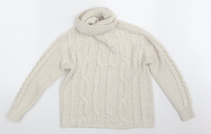 Primark Womens White   Pullover Jumper Size 6