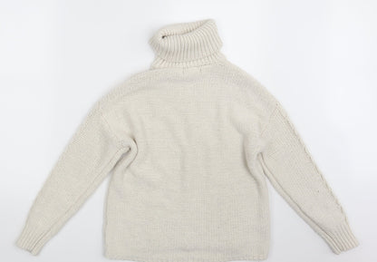 Primark Womens White   Pullover Jumper Size 6