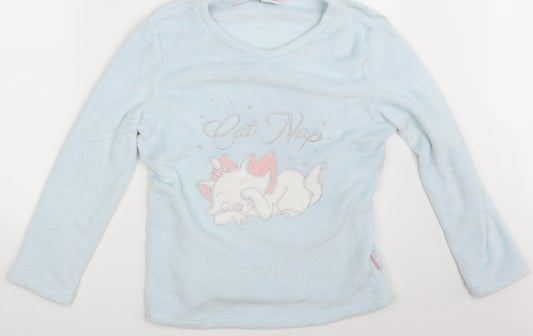 Disney Womens Blue Animal Print  Pullover Jumper Size M