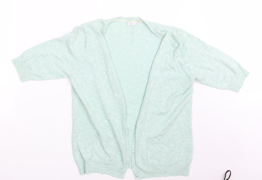 Womens UK Size 16 Berkertex Green Cardigan Jumper