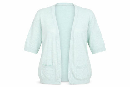 Womens UK Size 16 Berkertex Green Cardigan Jumper